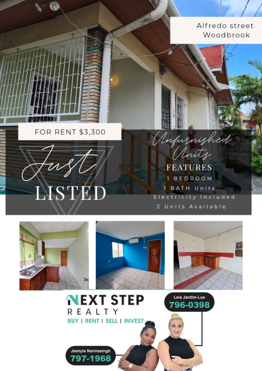 Woodbrook 1 bedroom rental